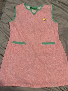 Masters Pink & Green Sleeveless Casual Kids Dress, size 10-12